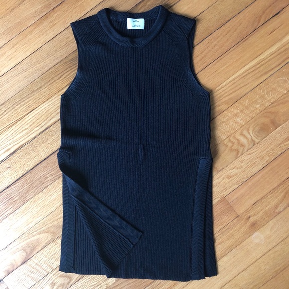 Wilfred Dark Green Sleeveless Knit Top - Picture 4 of 15